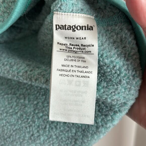 Patagonia Women's Better Sweater 1/4-Zip Fleece jacket medium weight coat EUC! - Picture 8 of 11